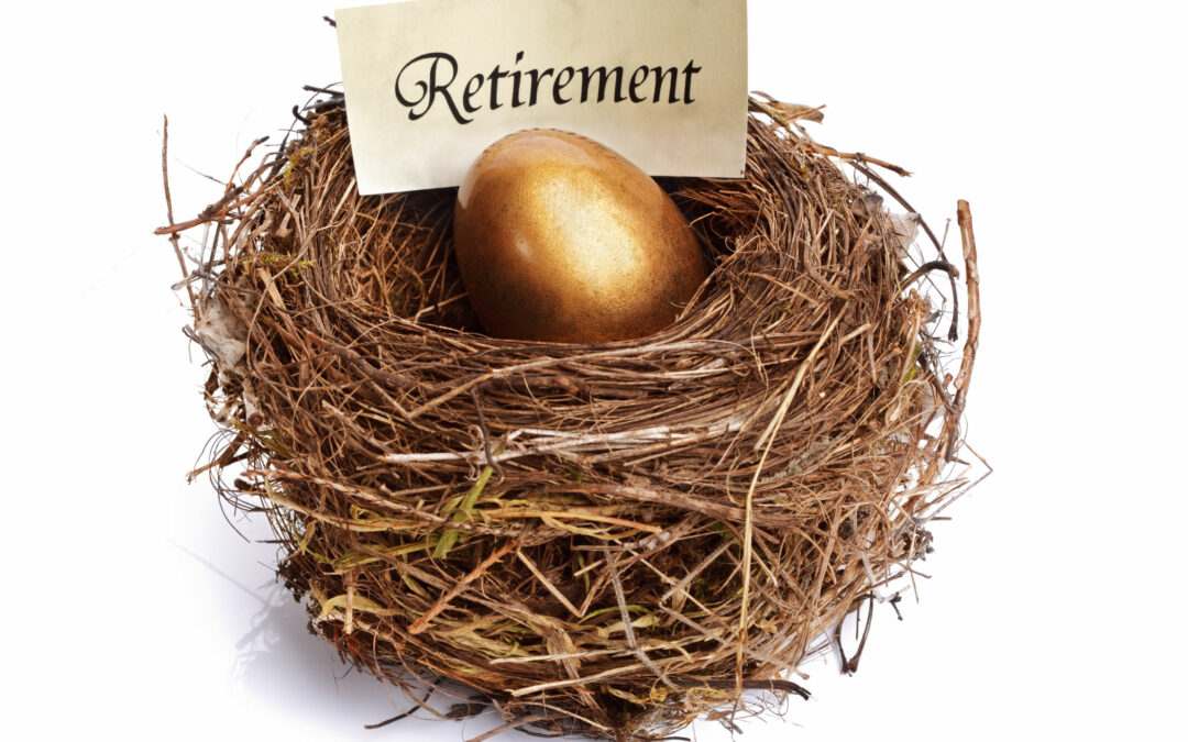 25151339 – golden nest egg concept for retirement savings